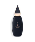 Elegant Oscar London Venice perfume bottle from the Big Ben Collection. The sleek black bottle features a distinctive rose gold triangular cap, inspired by the architectural elements of Big Ben. The minimalist gold-engraved branding adds a touch of luxury, making this fragrance a sophisticated statement piece.